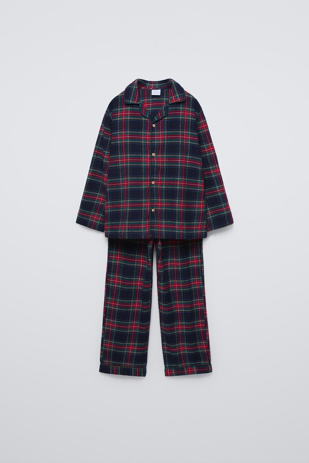 

клетчатая фланелевая пижама ZARA, синий