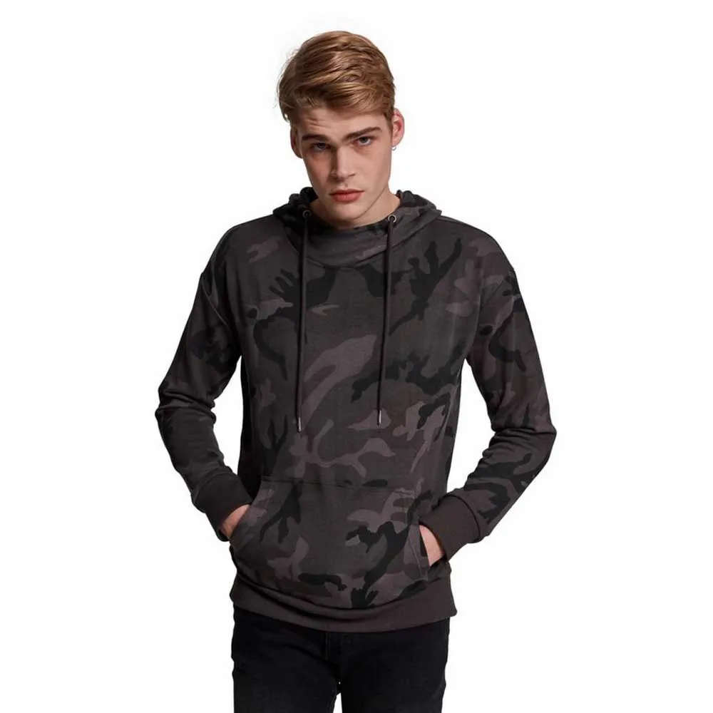 

Худи Urban Classics High Neck Camo, серый