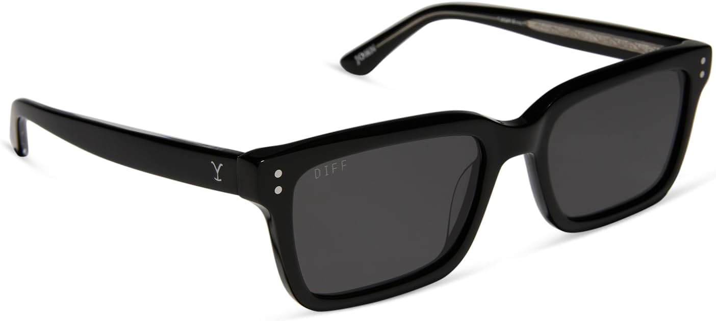 

Солнцезащитные очки DIFF Yellowstone John Dutton, прямоугольные, для мужчин и женщин, с поляризованной защитой UV400, цвет Deep Dutton, черный + серый, Deep Dutton Black