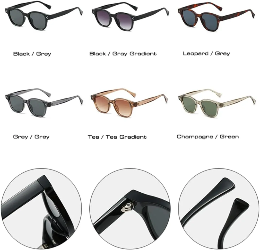 

Солнцезащитные очки с защитой UV400 | Градиентные линзы Rivets | Для женщин и мужчин | Для занятий спортом на открытом воздухе и вождения DSVIGF, Champagne Green