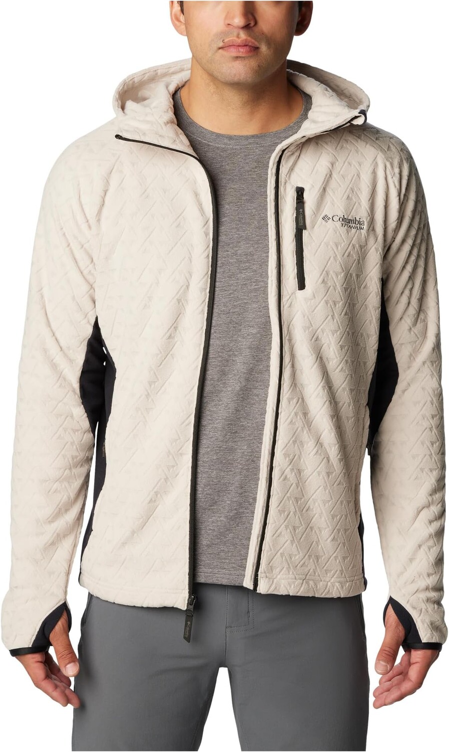 

Куртка Columbia Titan Pass3.0 Hooded Fleece, цвет Dark Stone/Black