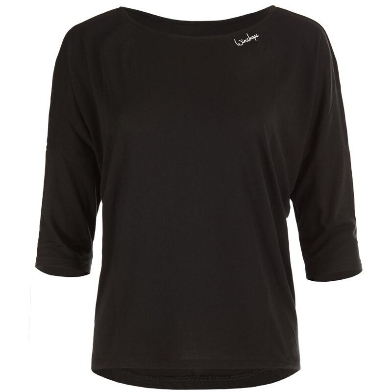 

Ультралегкая рубашка из модала с рукавами 3/4 mcs004 Winshape, черный