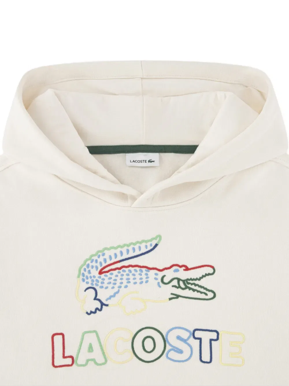 Худи с длинными рукавами и логотипом Lacoste Kids, нейтральный — фото 4