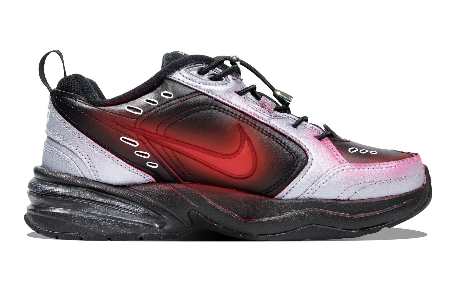 

Кроссовки Nike Air Monarch 4 Chunky Sneakers Unisex Low-top Silver Pink, черный