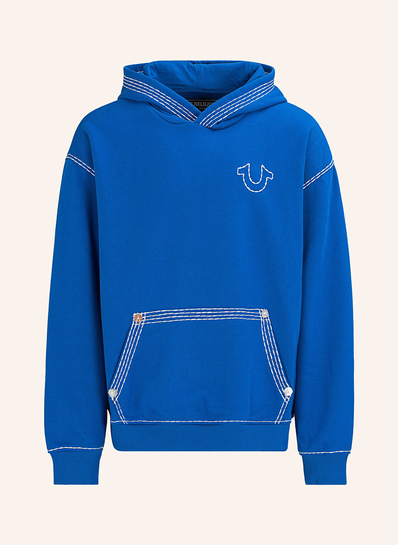

Толстовка с капюшоном супер qt True Religion, синий
