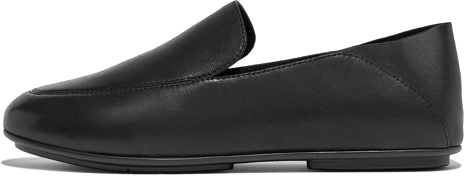 

Лоферы FitFlop Allegro Crush-Back Leather Loafers, цвет All Black