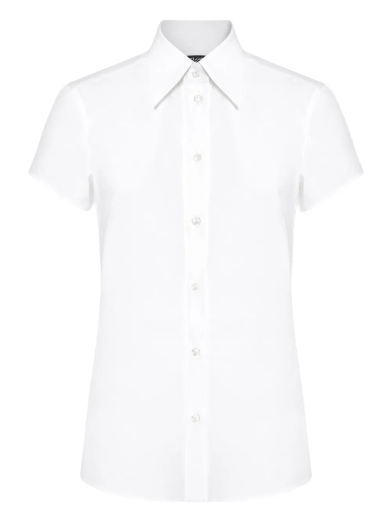 

Dolce & Gabbana рубашка из эластичного хлопка, белый