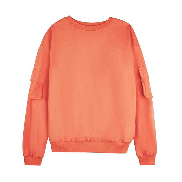 

Детская футболка с длинным рукавом в стиле бомбер Memoi, Coral