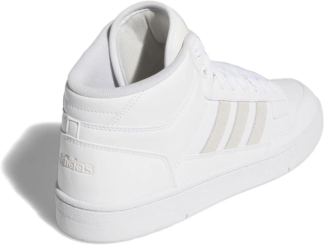 Унисекс кроссовки Adidas Rapid Court Mid, Triple White — фото 4