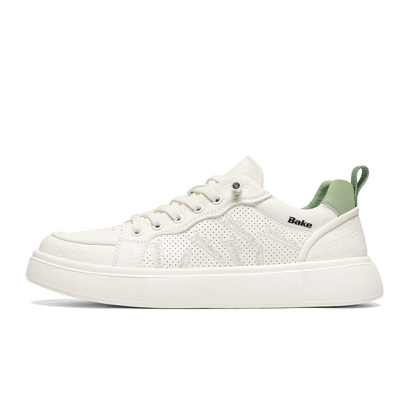 

Легкие и дышащие низкие мужские кроссовки для скейтбординга BAKE, Beige Green