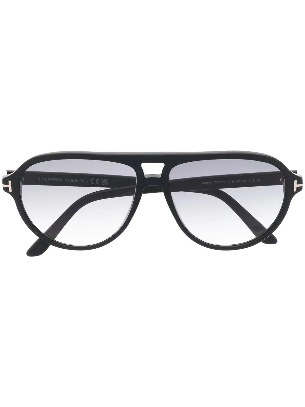 

Солнцезащитные очки в массивной оправе TOM FORD Eyewear, черный
