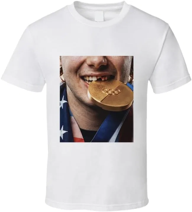 Футболка Jack Hughes Gold Metal Bite Chip Tooth