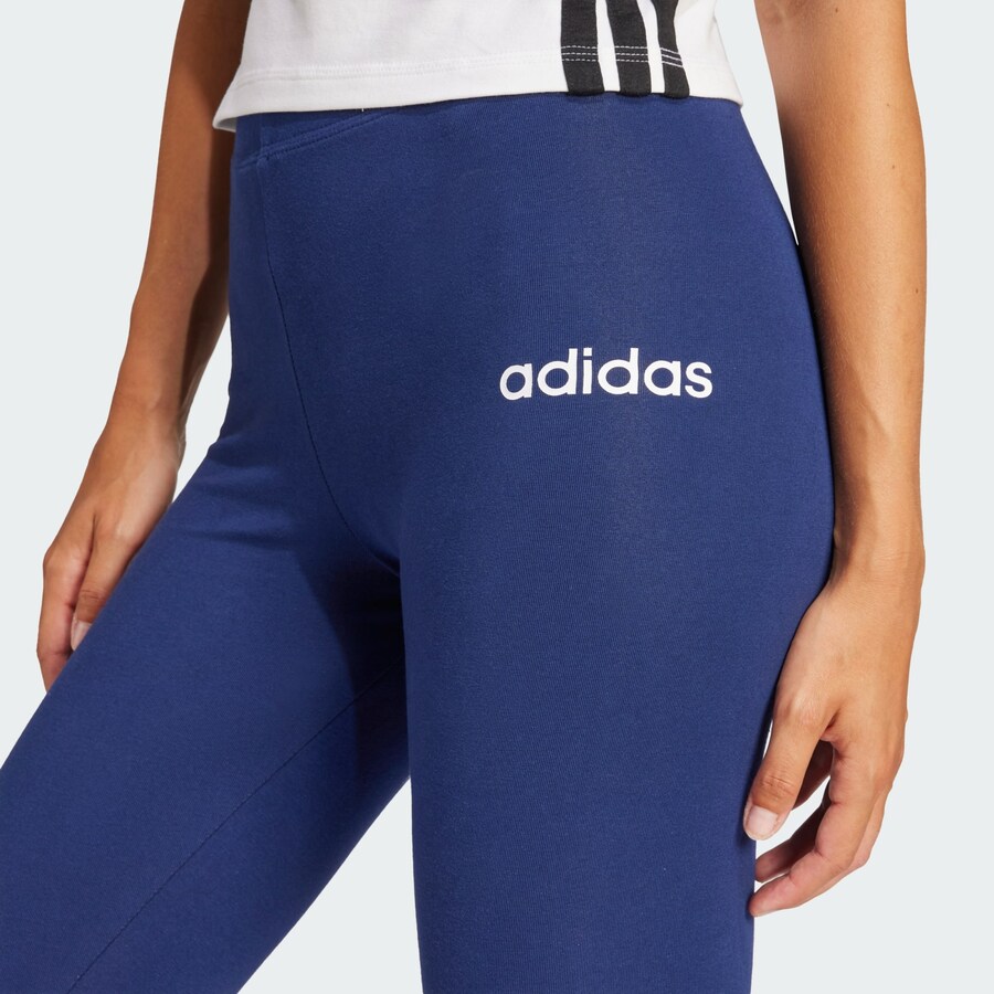 Узкие тренировочные брюки ADIDAS SPORTSWEAR Essentials, темно-синий — фото 3