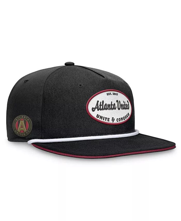 

Фирменная мужская черная бейсболка Atlanta United FC Iron Golf Snapback Fanatics