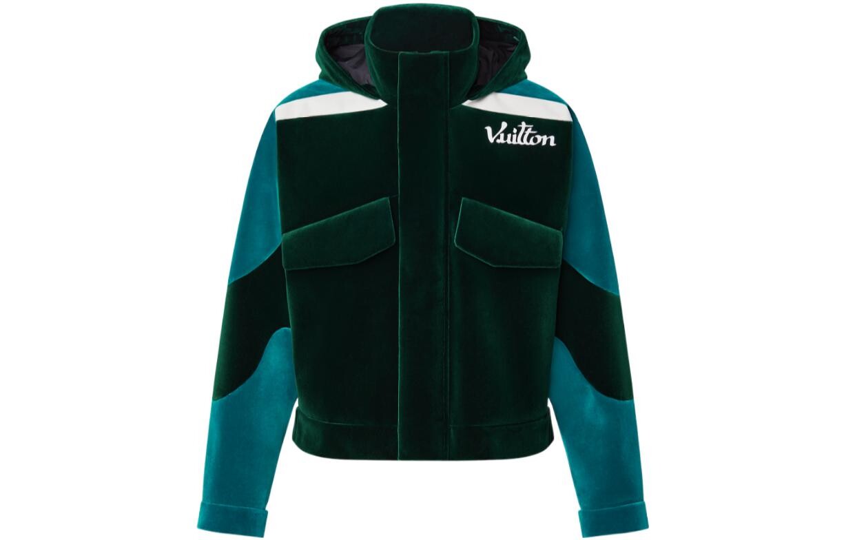 

Новые квартальные продукты LV Jacket Men Green Louis Vuitton, зеленый
