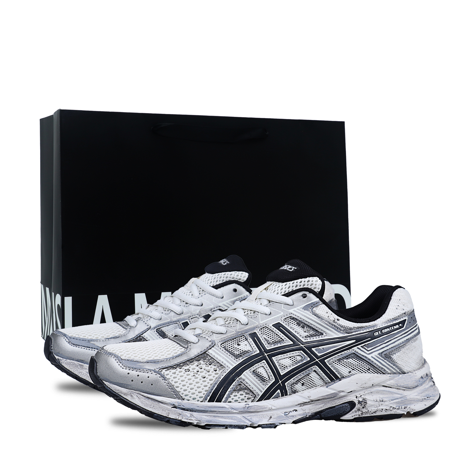 

ASICS Gel Contend 4 Cushioning Support Low top Casual Running Shoes Men's Silver