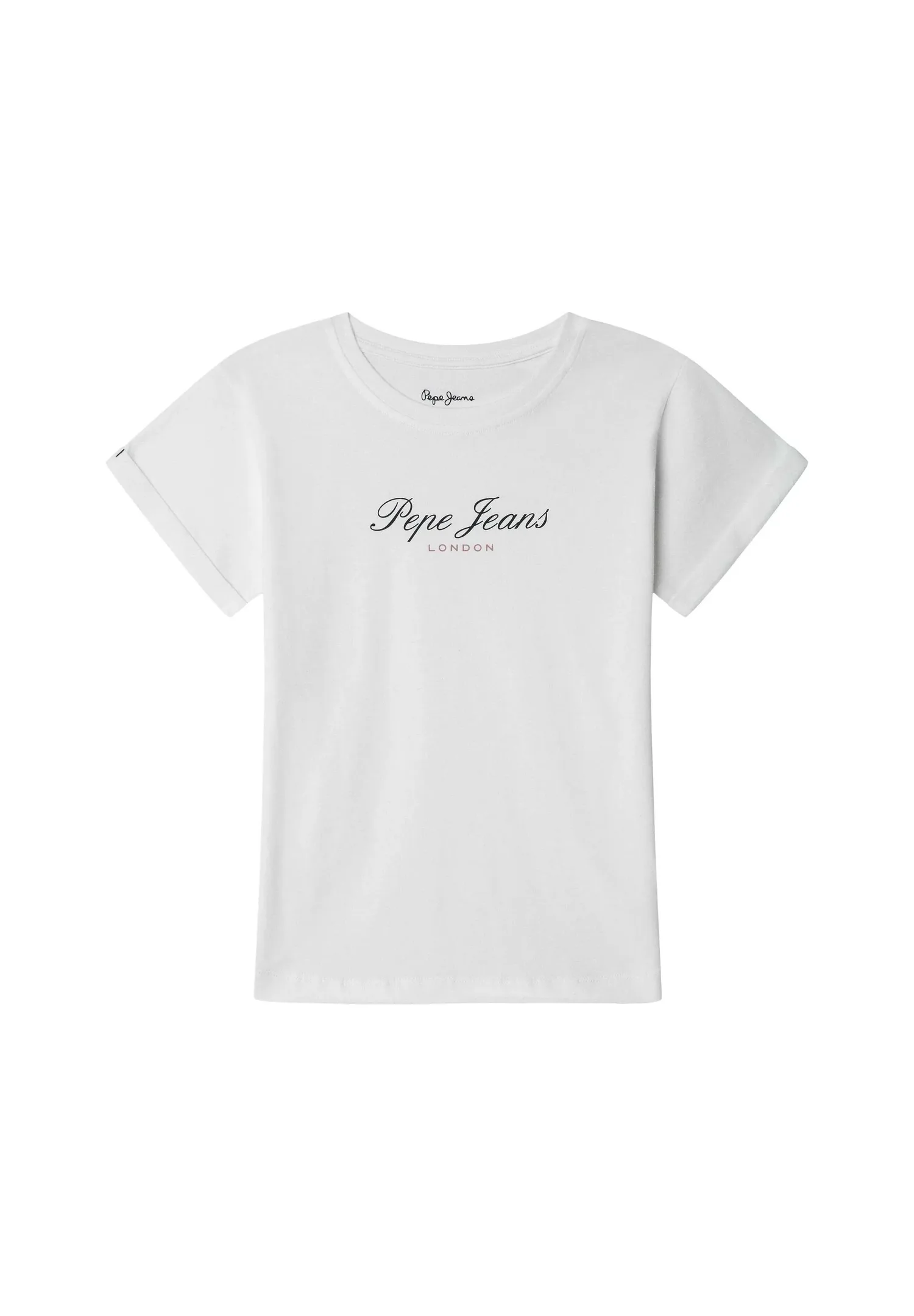 Детская футболка с логотипом, свободного кроя Pepe Jeans, белый — фото 4