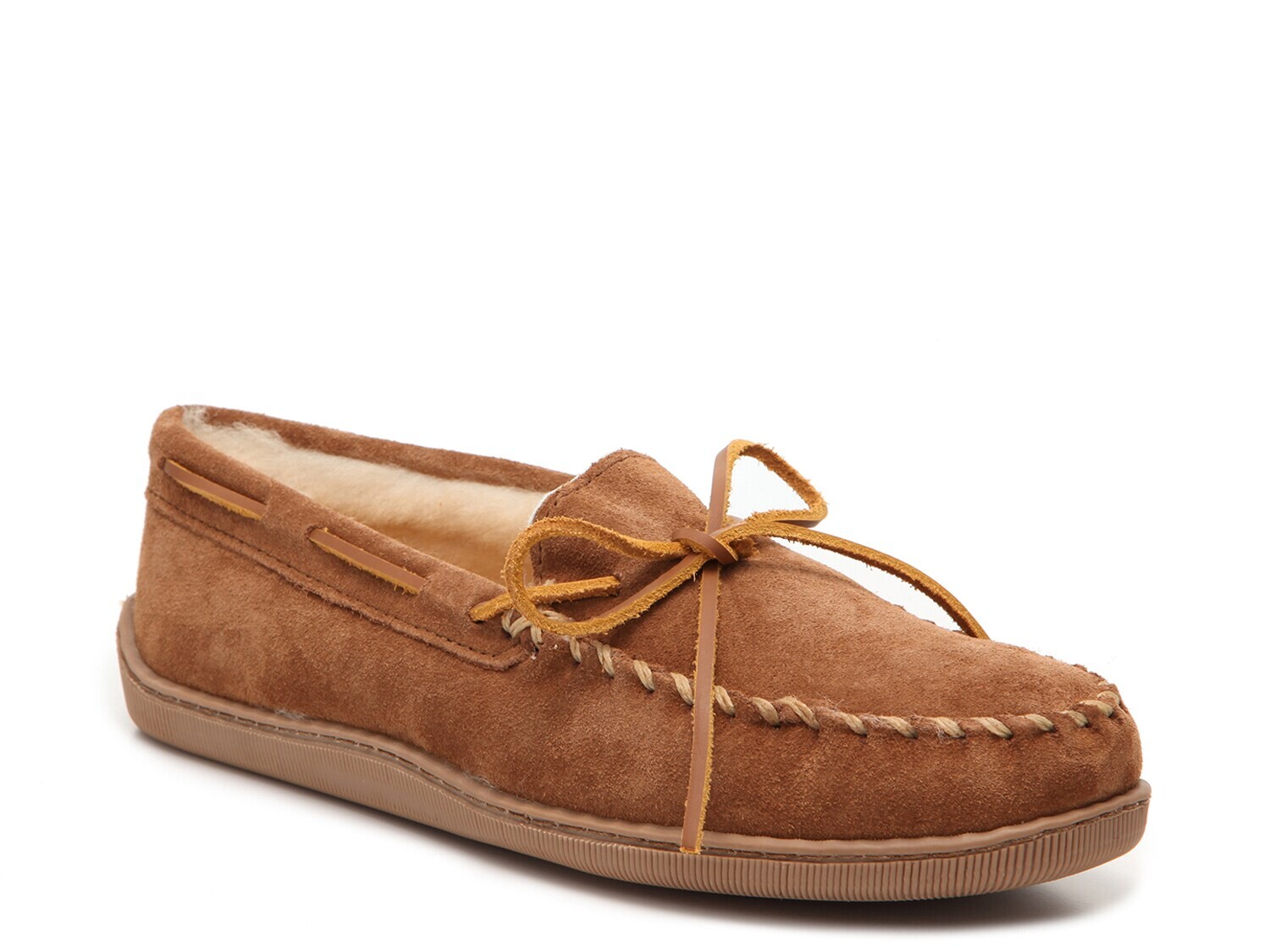 

Тапочки Minnetonka на твердой подошве, рыжевато-коричневый