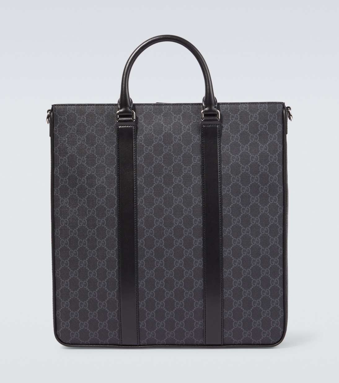 

Сумка-тоут GG Supreme Medium с кожаными деталями Gucci, Black/Black/Brb