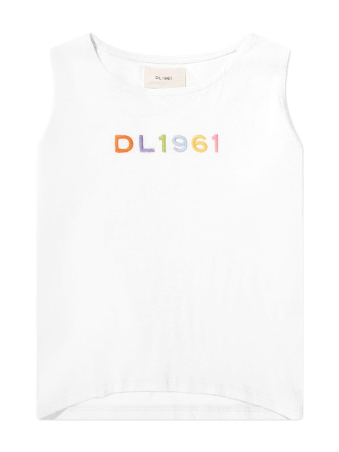 

Топ с вышитым логотипом DL1961 KIDS, белый