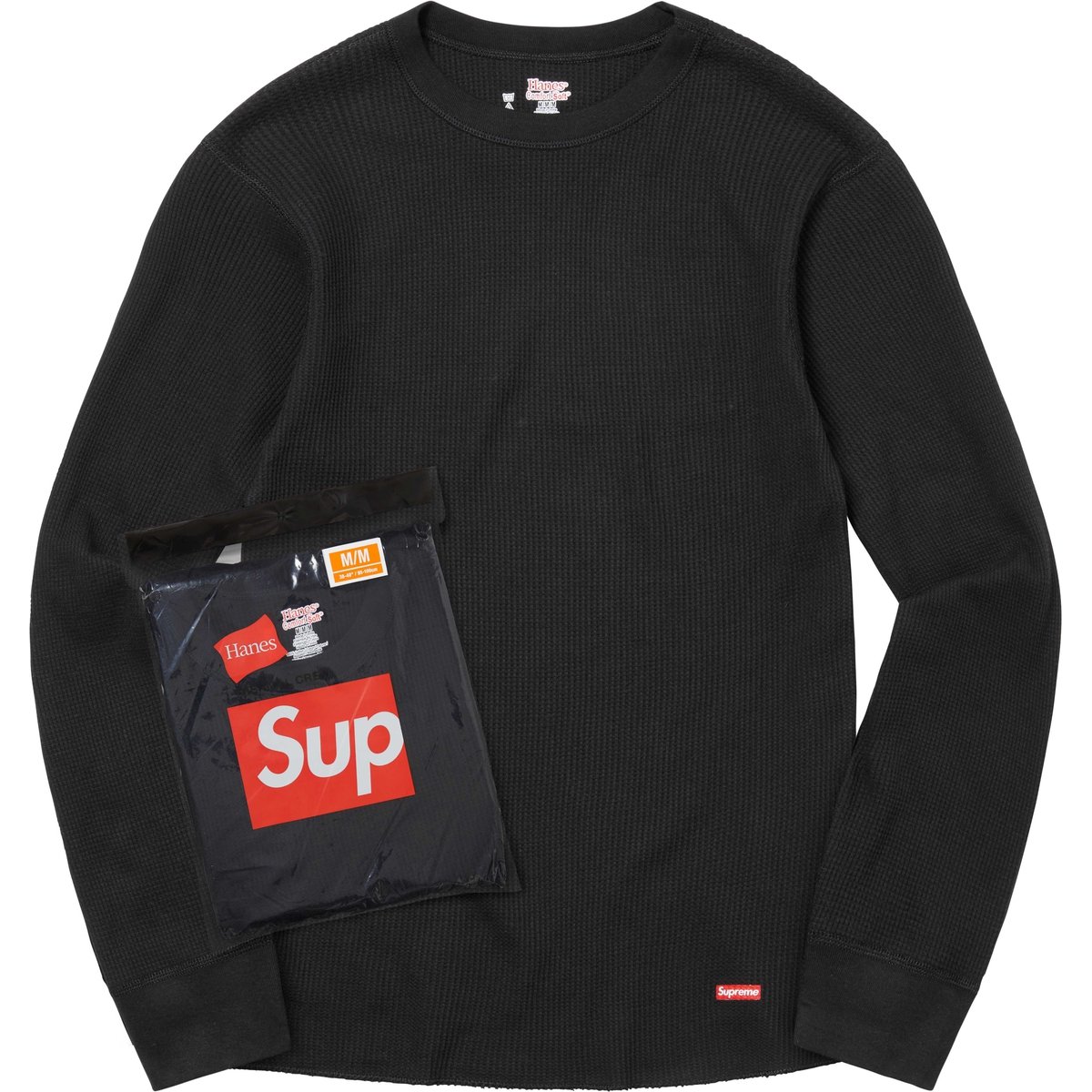 Supreme Термобелье Hanes Thermal Crew 1 Pack Black