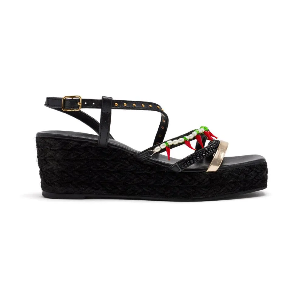 Сандалии Gioseppo Xena wedge, черный