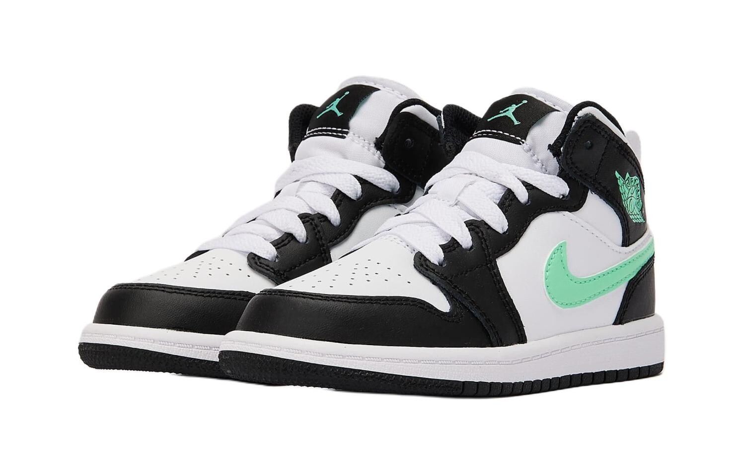 Jordan Air Jordan 1 Детские кроссовки для скейтбординга PS, White/Green — фото 2