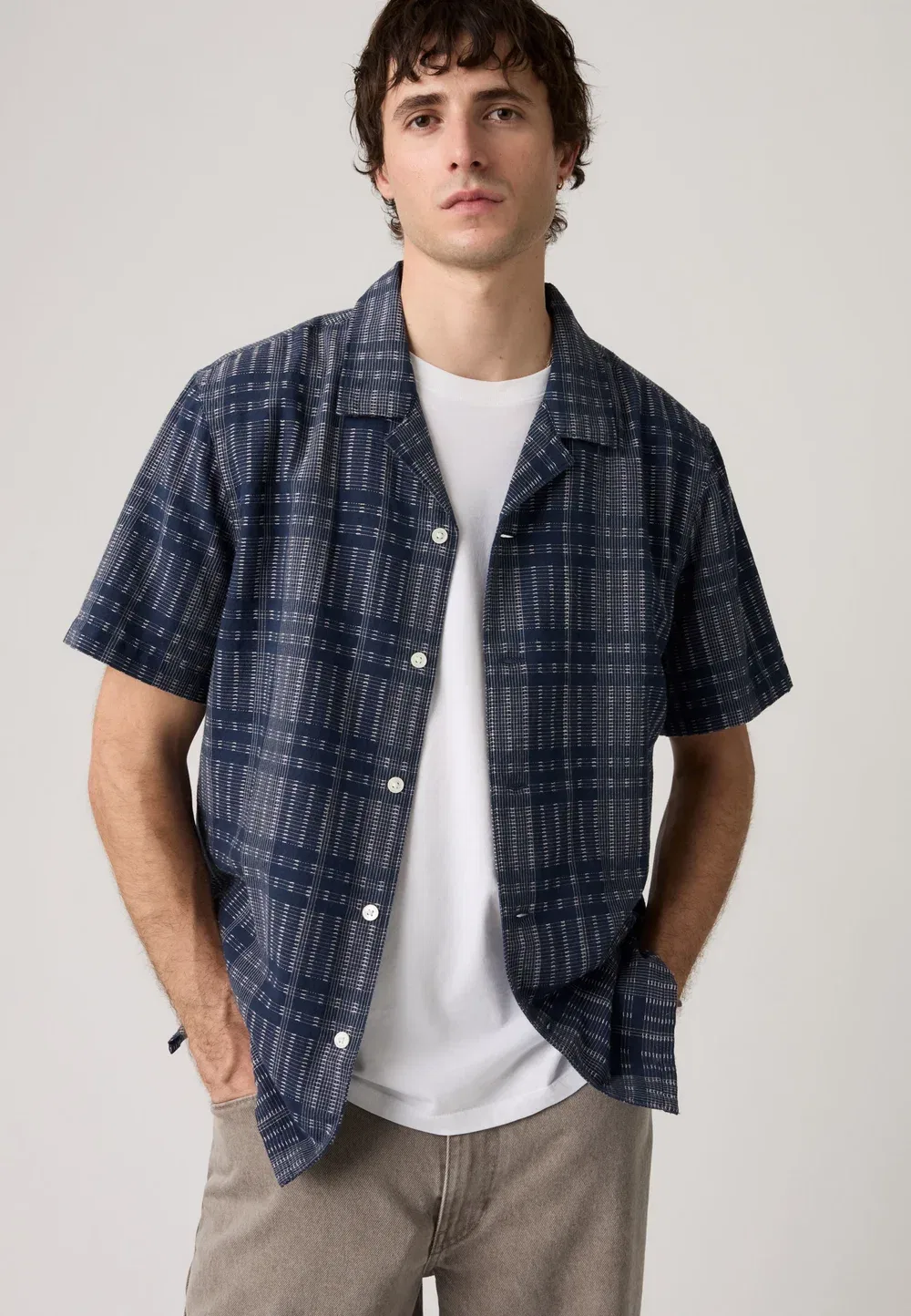 Лагерь на закате - рубашка Levi'S, Dark Blue