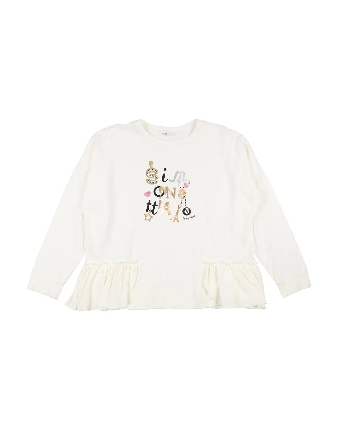 Лонгслив с длинным рукавом Simonetta, белый