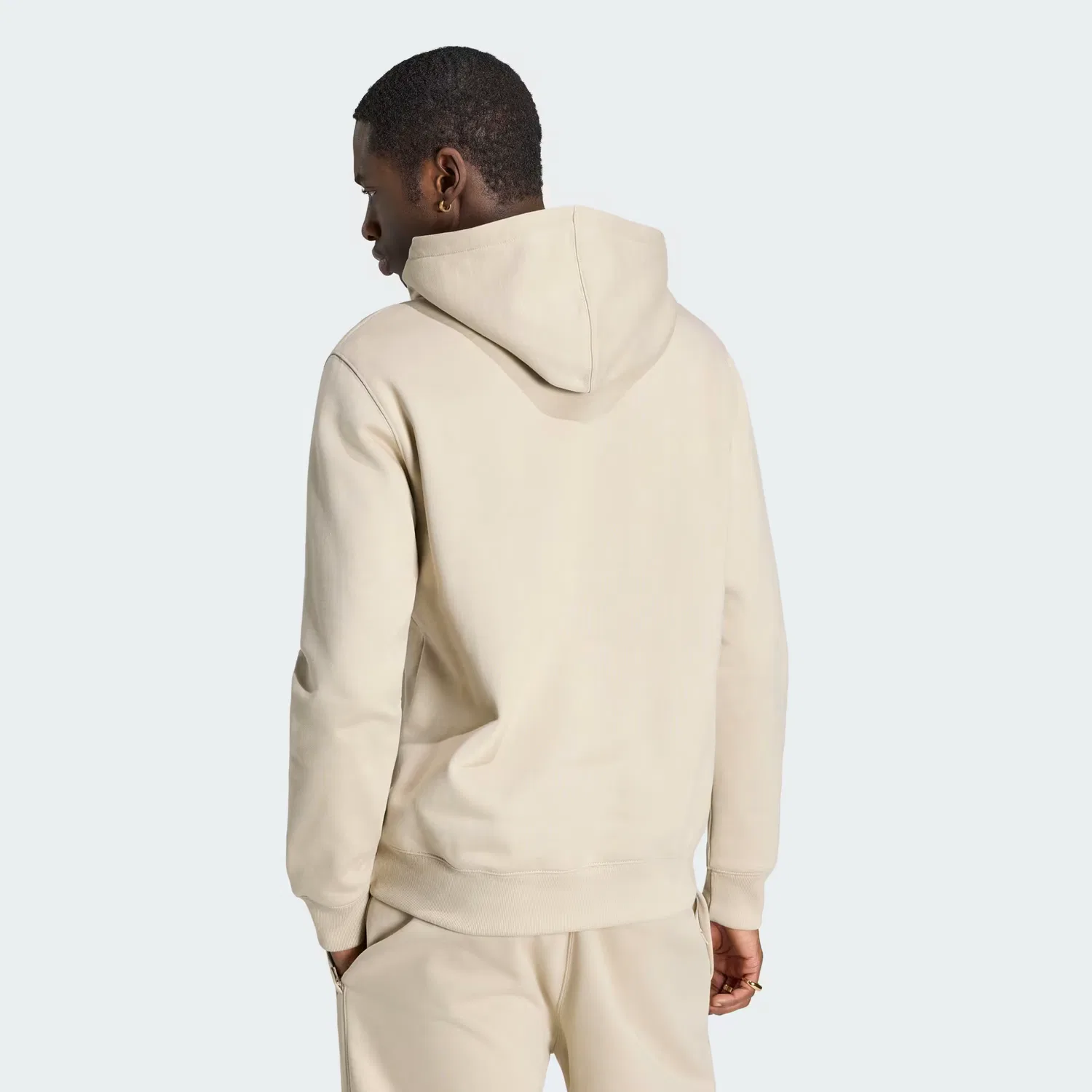 Мужское худи с регулируемым капюшоном Trefoil Essentials Adidas Originals, хаки — фото 2