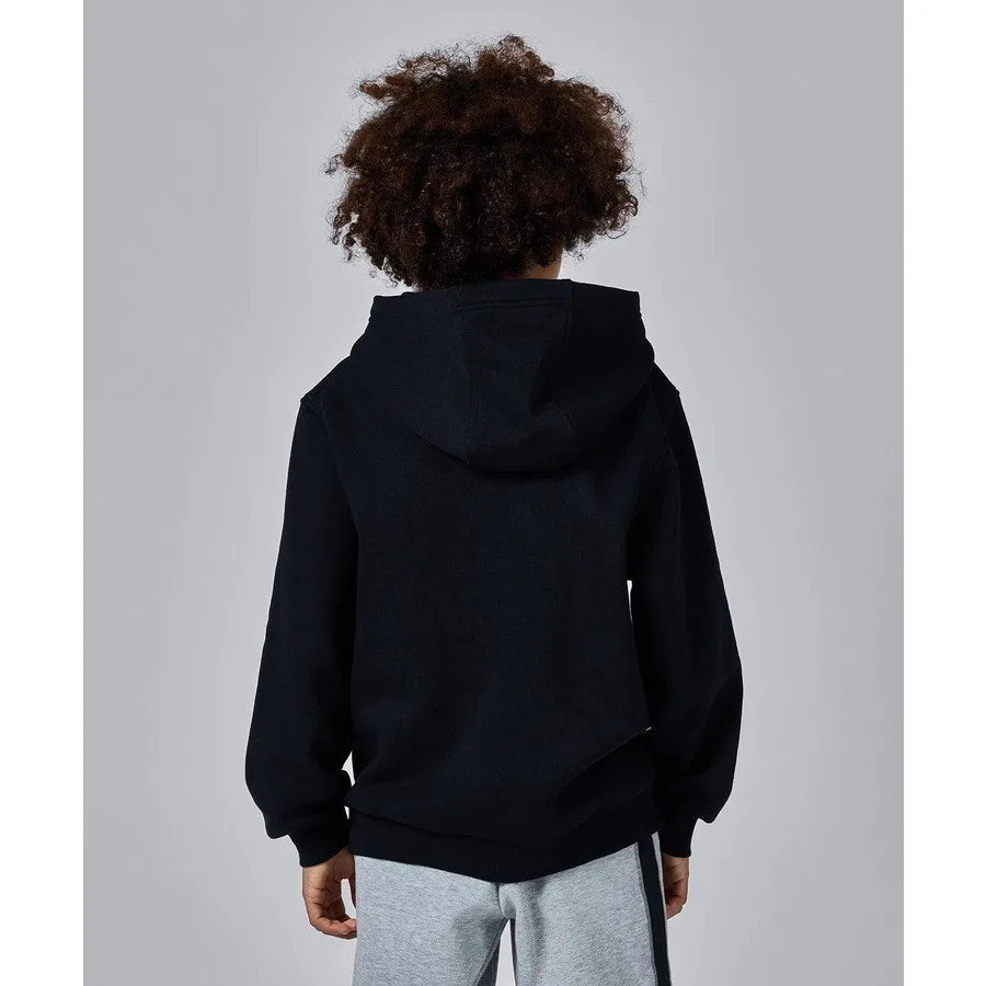 Детский худи с капюшоном, хлопковый, Sportswear Club Fleece, Nike, Черный — фото 4