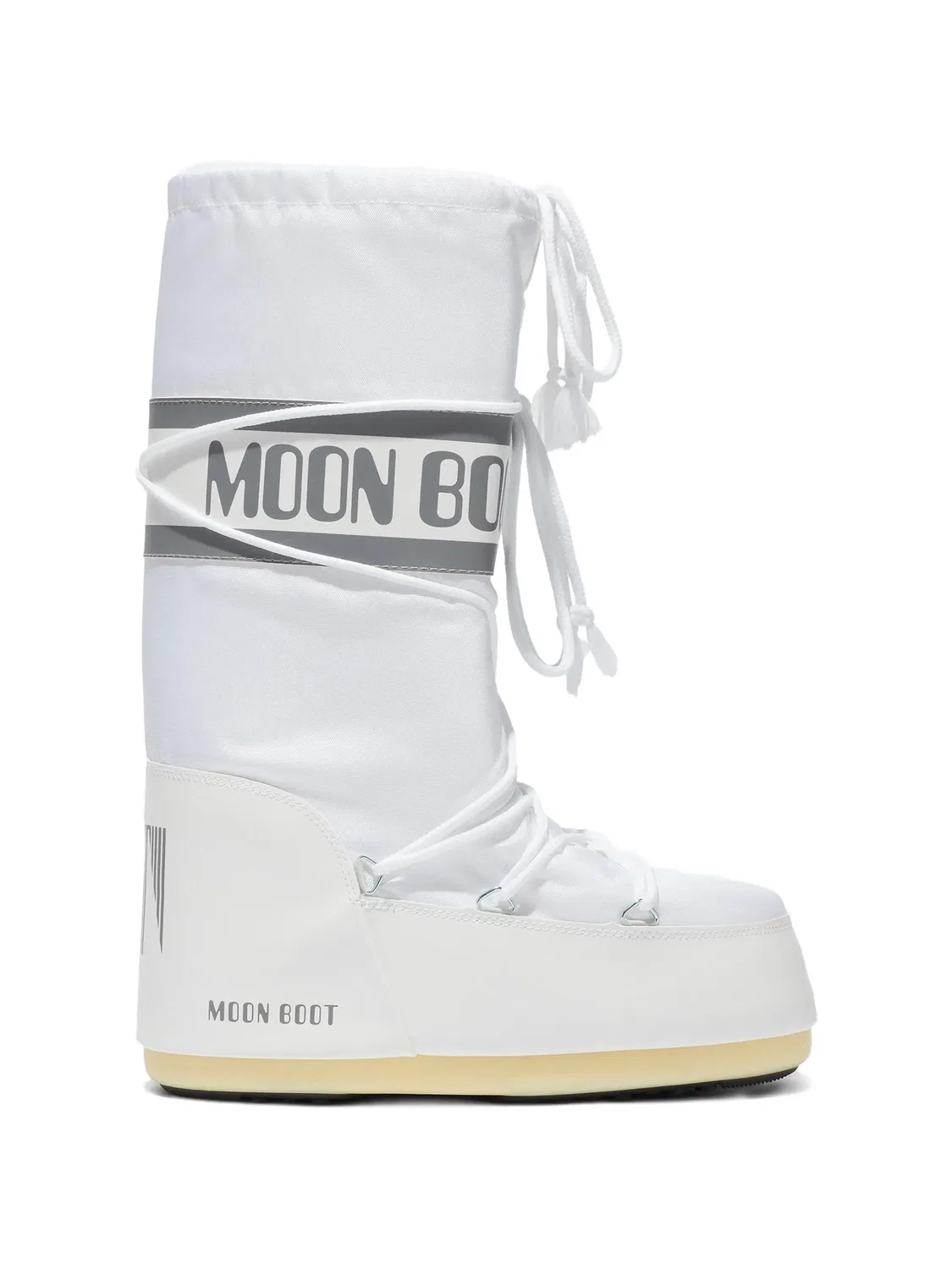 Дутые сапоги Icon с логотипом Moon Boot Kids, белый