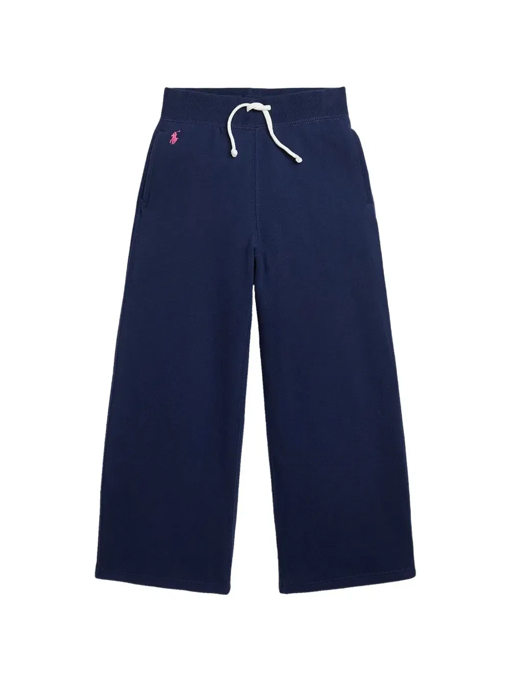 Спортивные брюки со шнурком и вышитым логотипом POLO RALPH LAUREN KIDS, синий