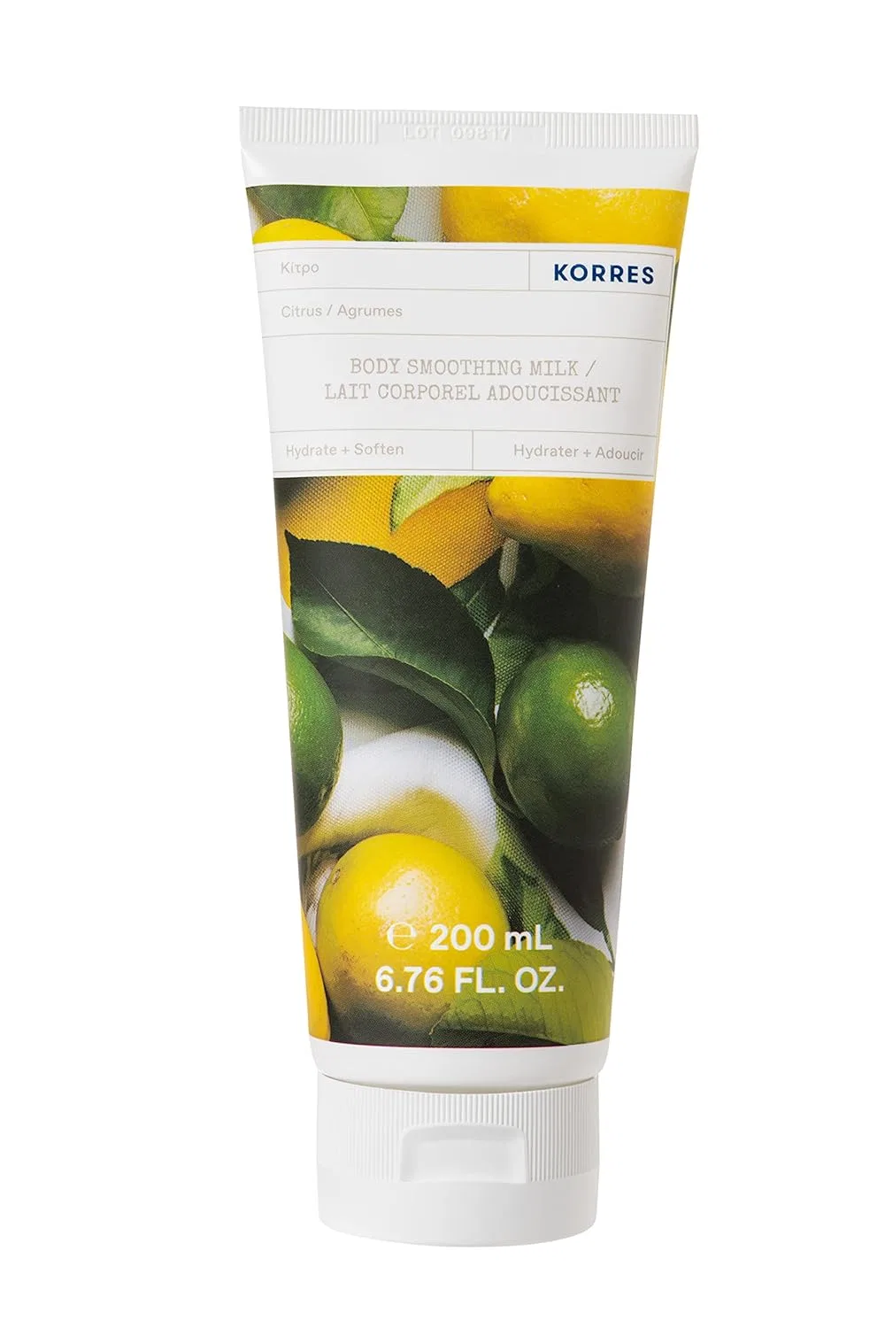 Молочко для тела Citrus Body Smoothing Milk, Korres, 200 мл
