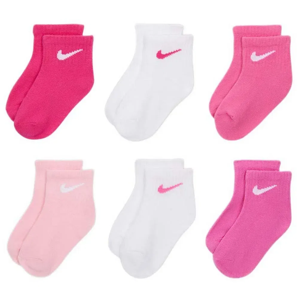 Носки Nike Swoosh Infant Ankle 6 пар, мультиколор — фото 2
