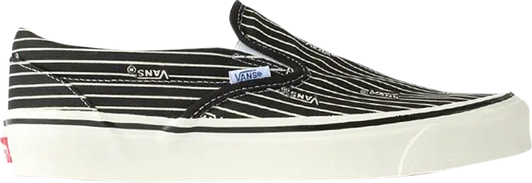 

Кеды Vans Classic Slip-On 98 DX Anaheim Factory - Stripes, черный