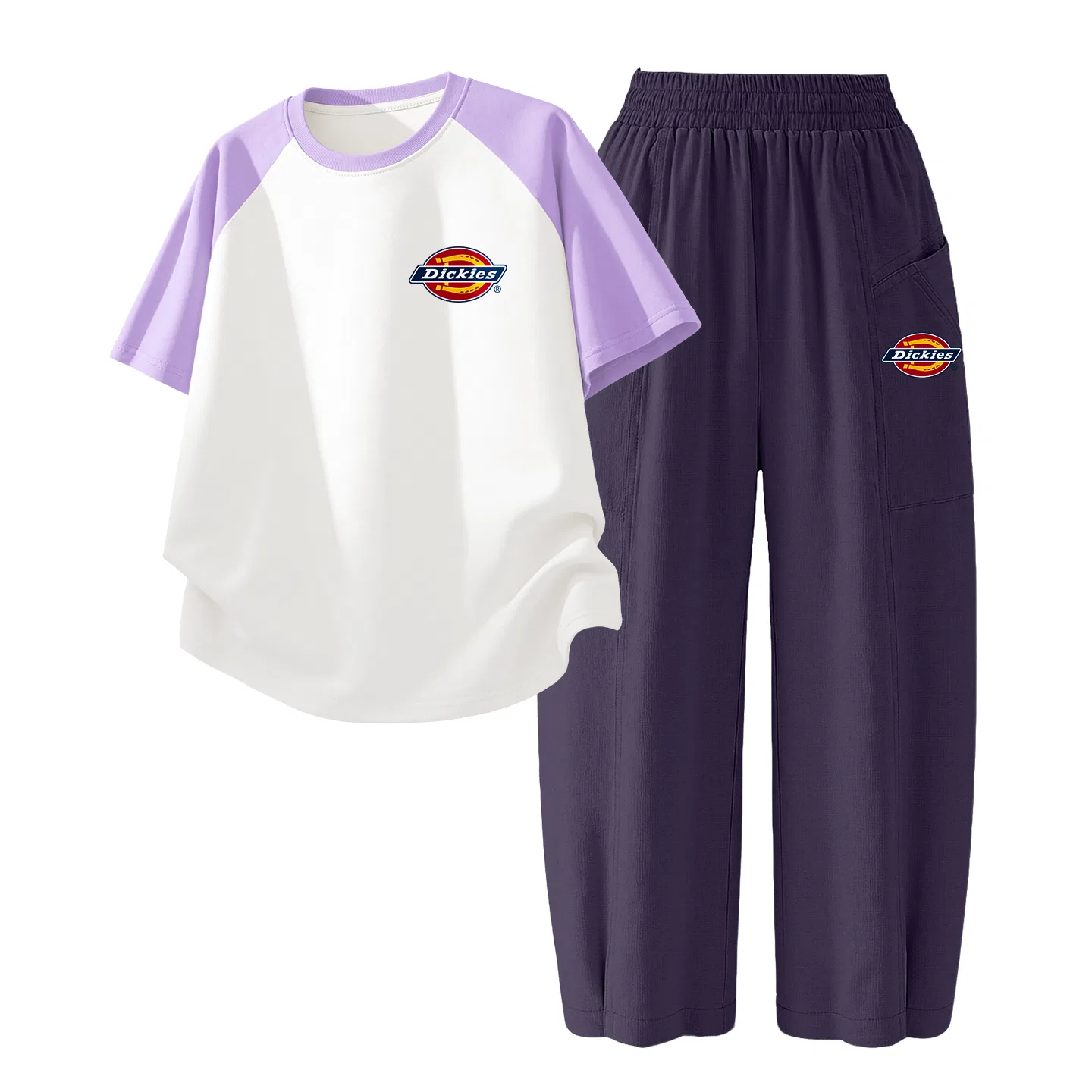 Детский спортивный комплект с принтом Dickies, Standard K Purple White+Silicone Standard K Starry Night Purple