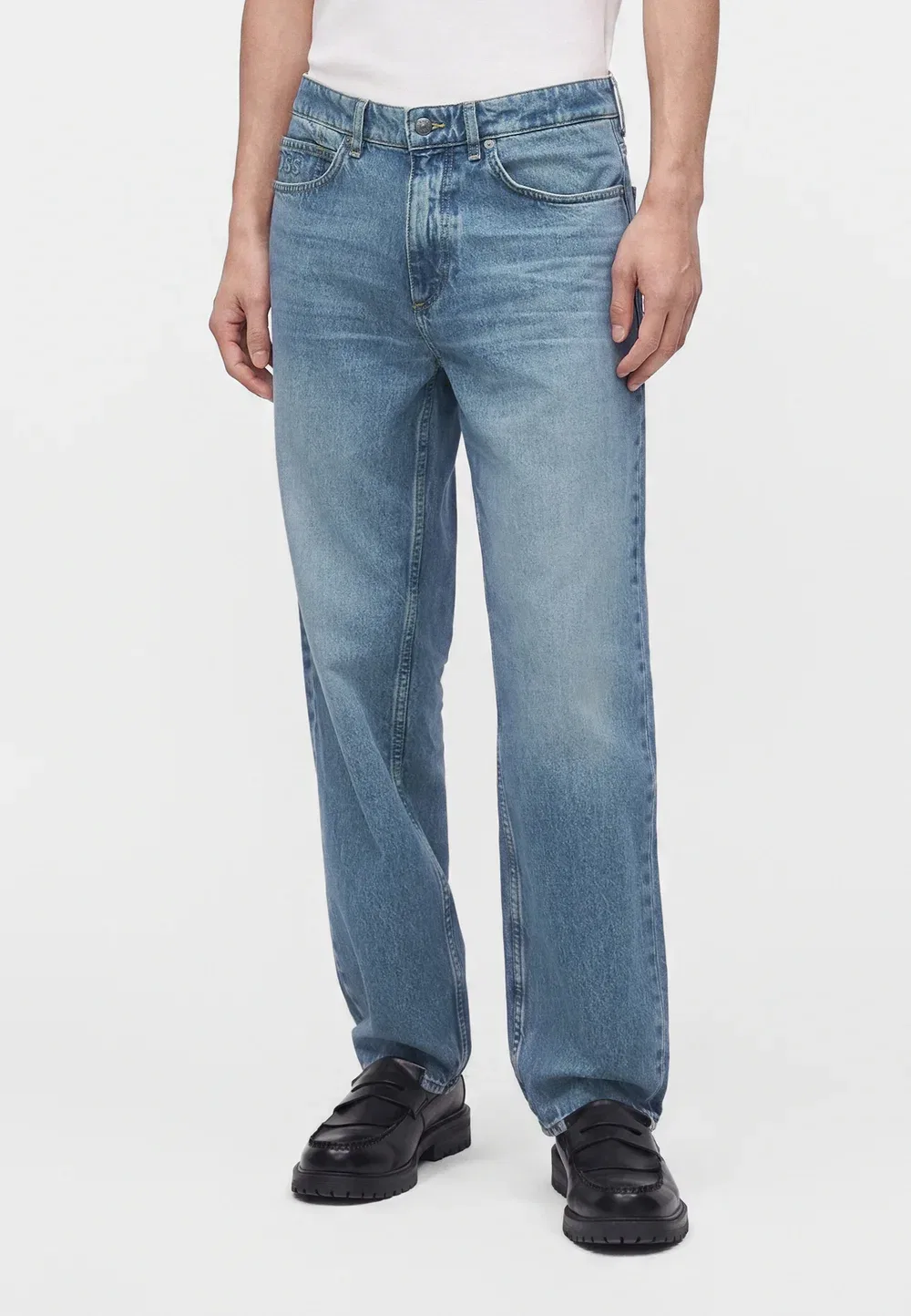 Кийес - джинсы прямого кроя Boss, Light-Blue Denim