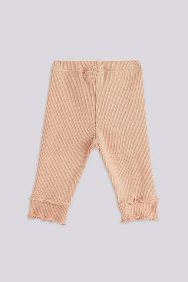 Детские леггинсы для девочек хлопковые Layette, Pink — фото 3