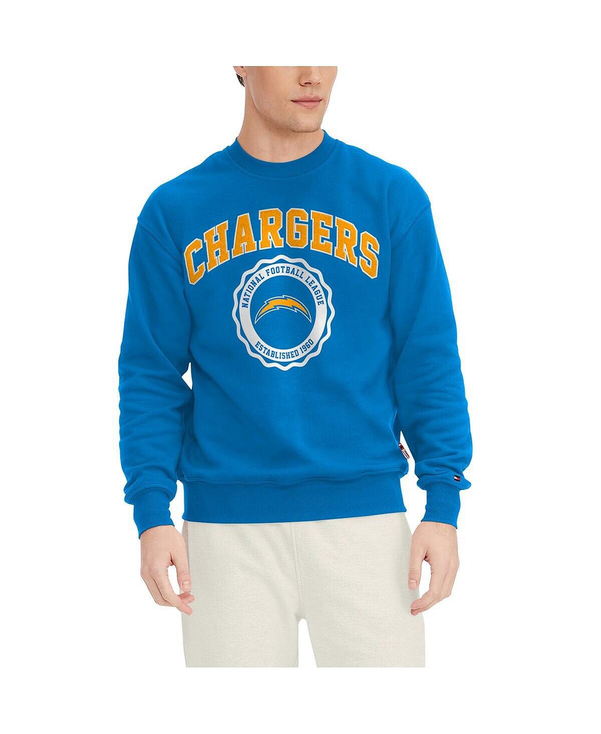 

Мужская пудровая синяя толстовка los angeles chargers ronald crew Tommy Hilfiger, синий