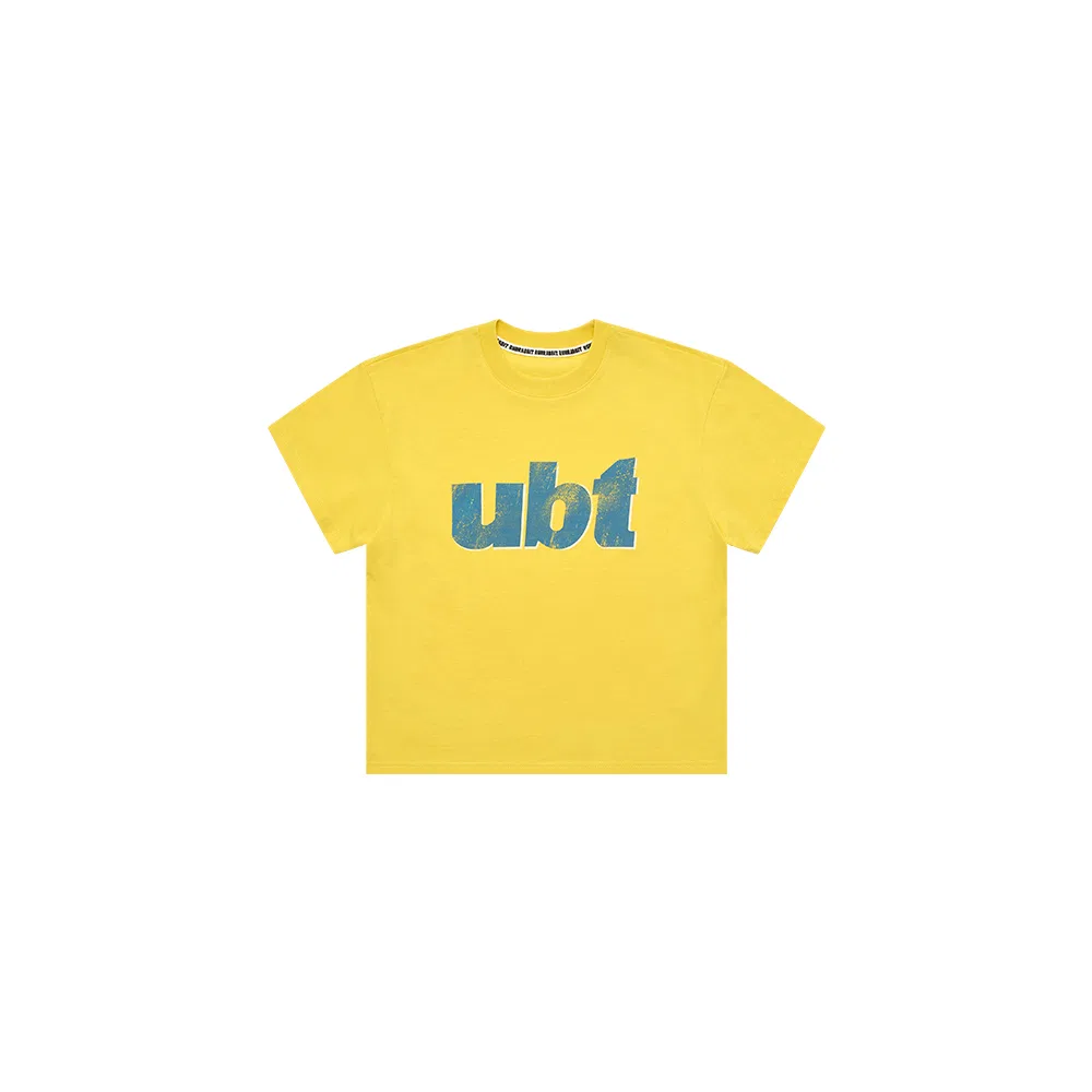 Детская футболка без принта Vintage Tshirt RUNRABBIT, Yellow