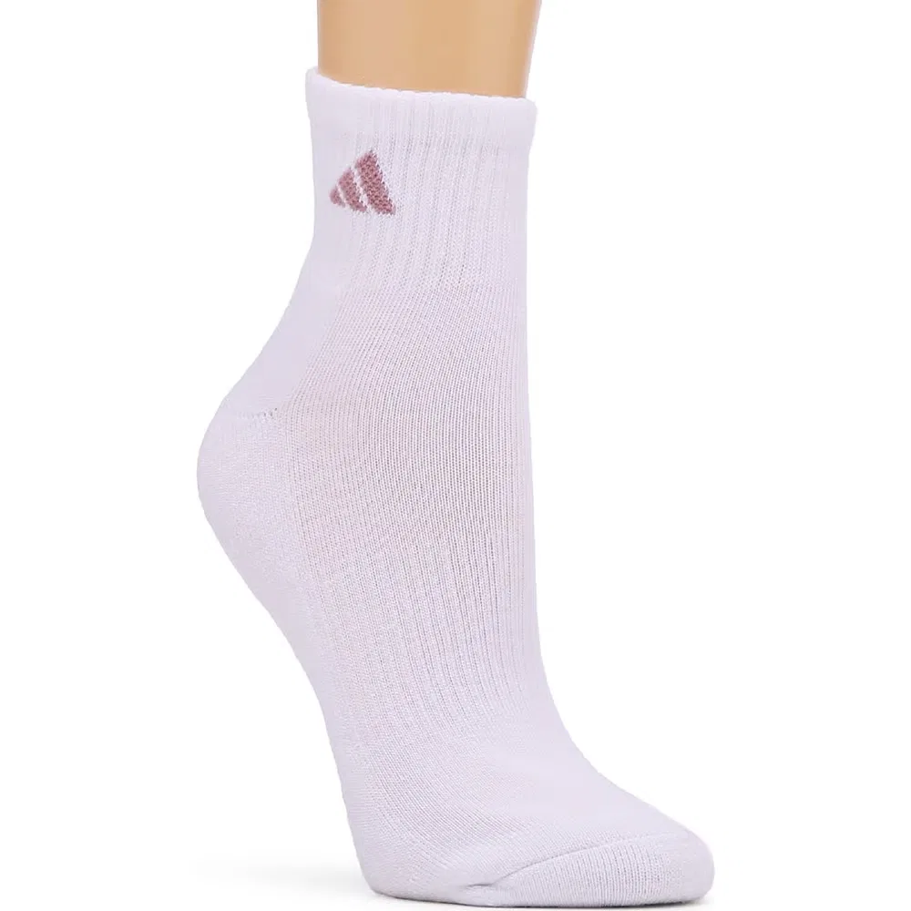 Женские спортивные носки до щиколотки комплект из 6 пар Adidas, Purple/Grey Assorted — фото 2