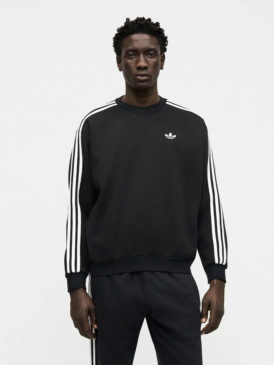 Толстовка ADIDAS ORIGINALS 'Adicolor' черного цвета — фото 2