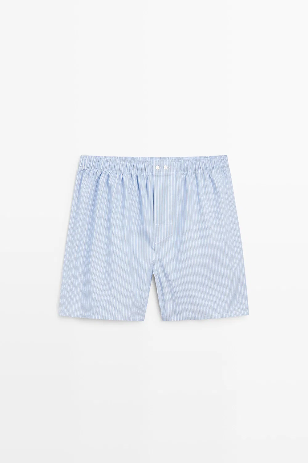 Боксеры Massimo Dutti, хлопковые, полосатые, небесно-голубой