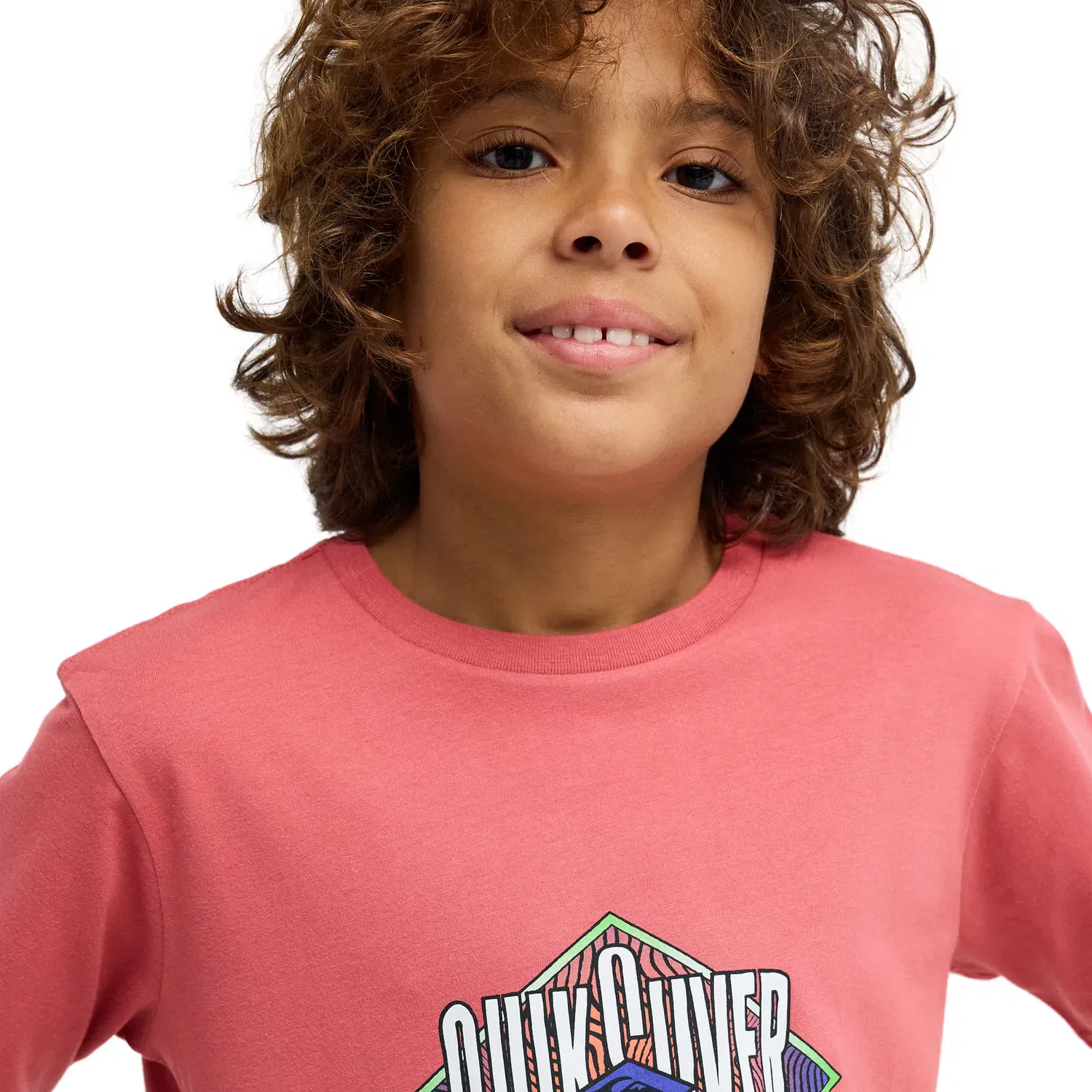 Детская футболка с круглым вырезом Quiksilver, Rosa — фото 4