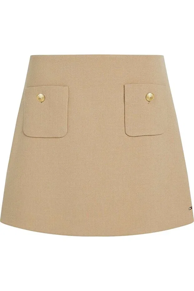 Женская юбка-платье с короткой юбкой Punto short skirt Tommy Hilfiger, Beige — фото 3