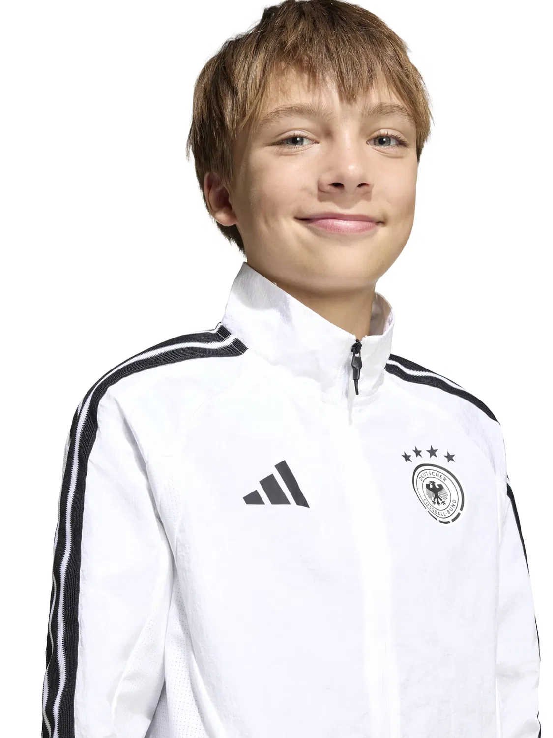 Спортивная куртка Adidas Performance DFB HAN белого цвета — фото 3
