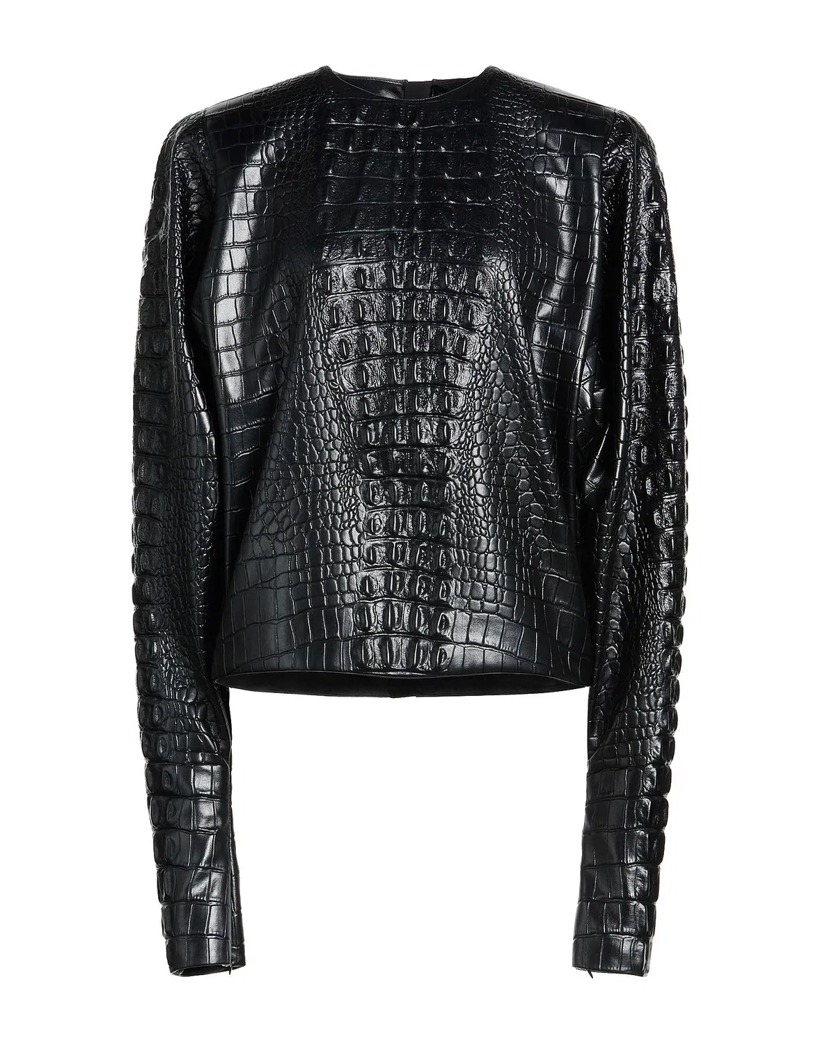 Женский топ с длинным рукавом Balmain, черный