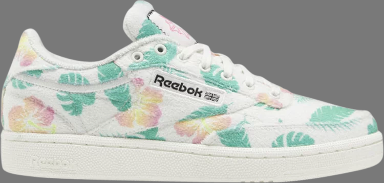 

Кроссовки wmns club c 85 'beach floral print' Reebok, белый