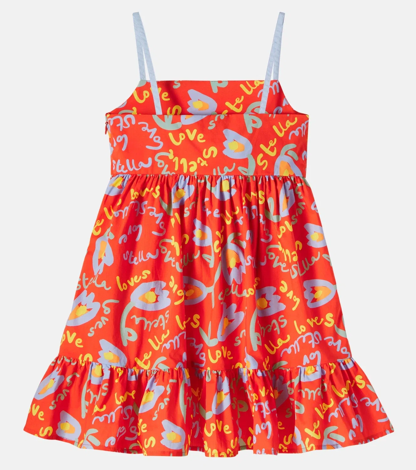 Платье свободного кроя с принтом Stella Mccartney Kids, красный — фото 3